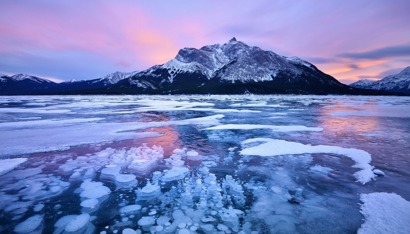 beautiful Abraham Lake Canada