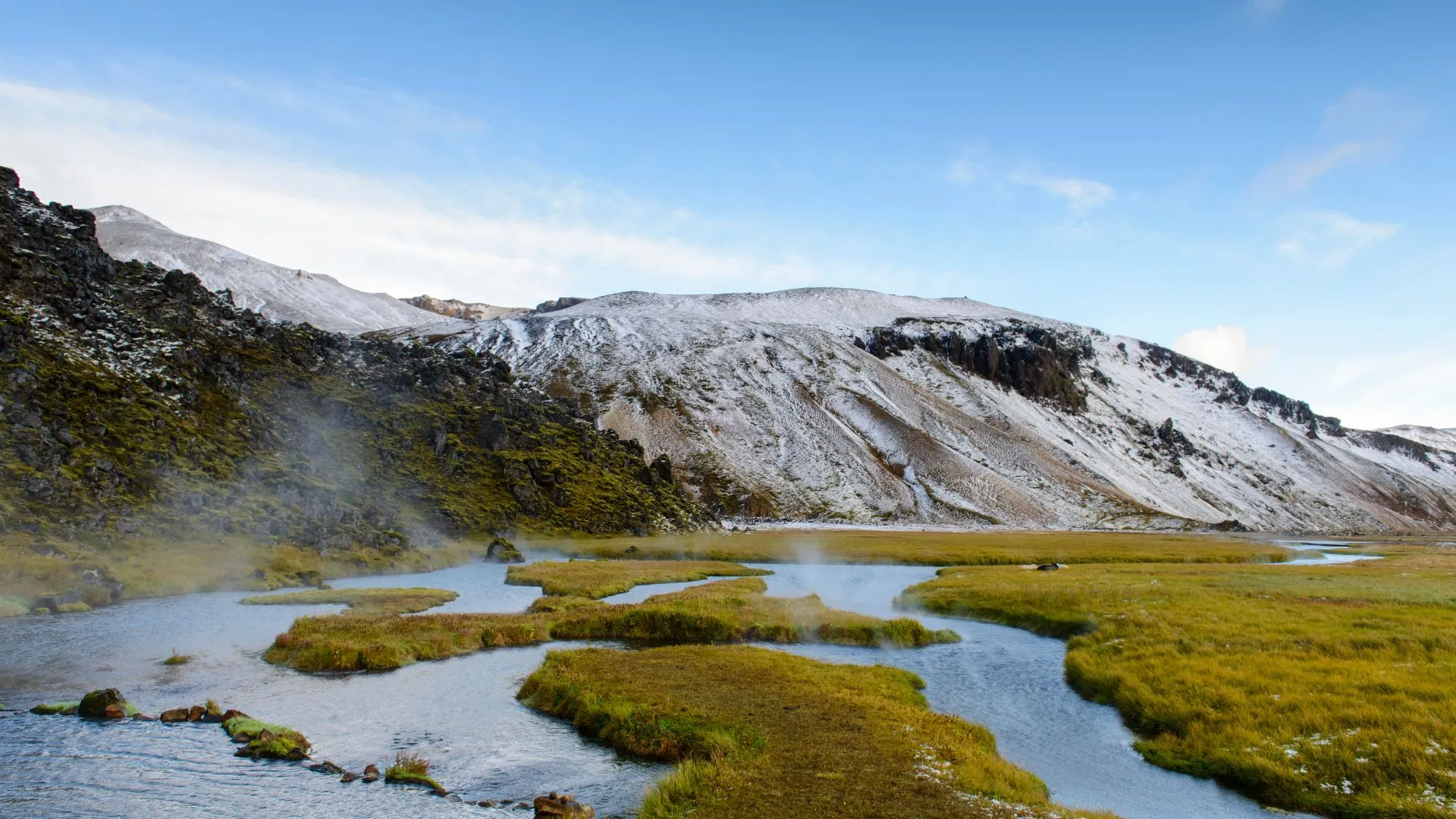 hot water springs in Iceland