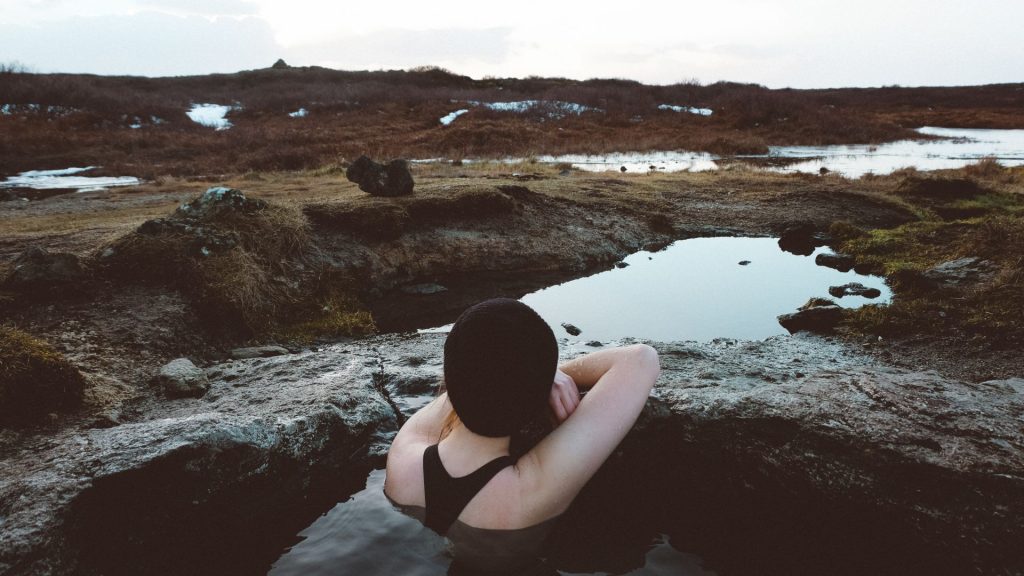 Iceland hot water springs