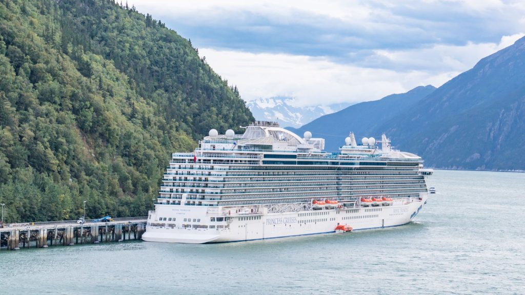 large cruise ship in Alaska