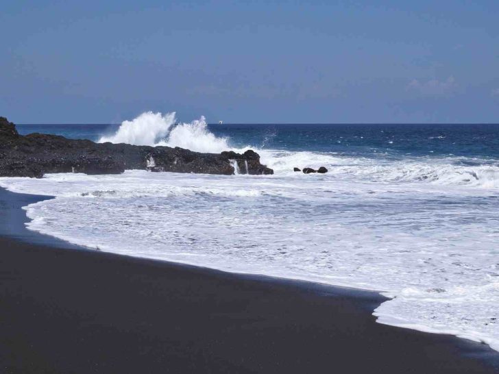 black sand beach bali