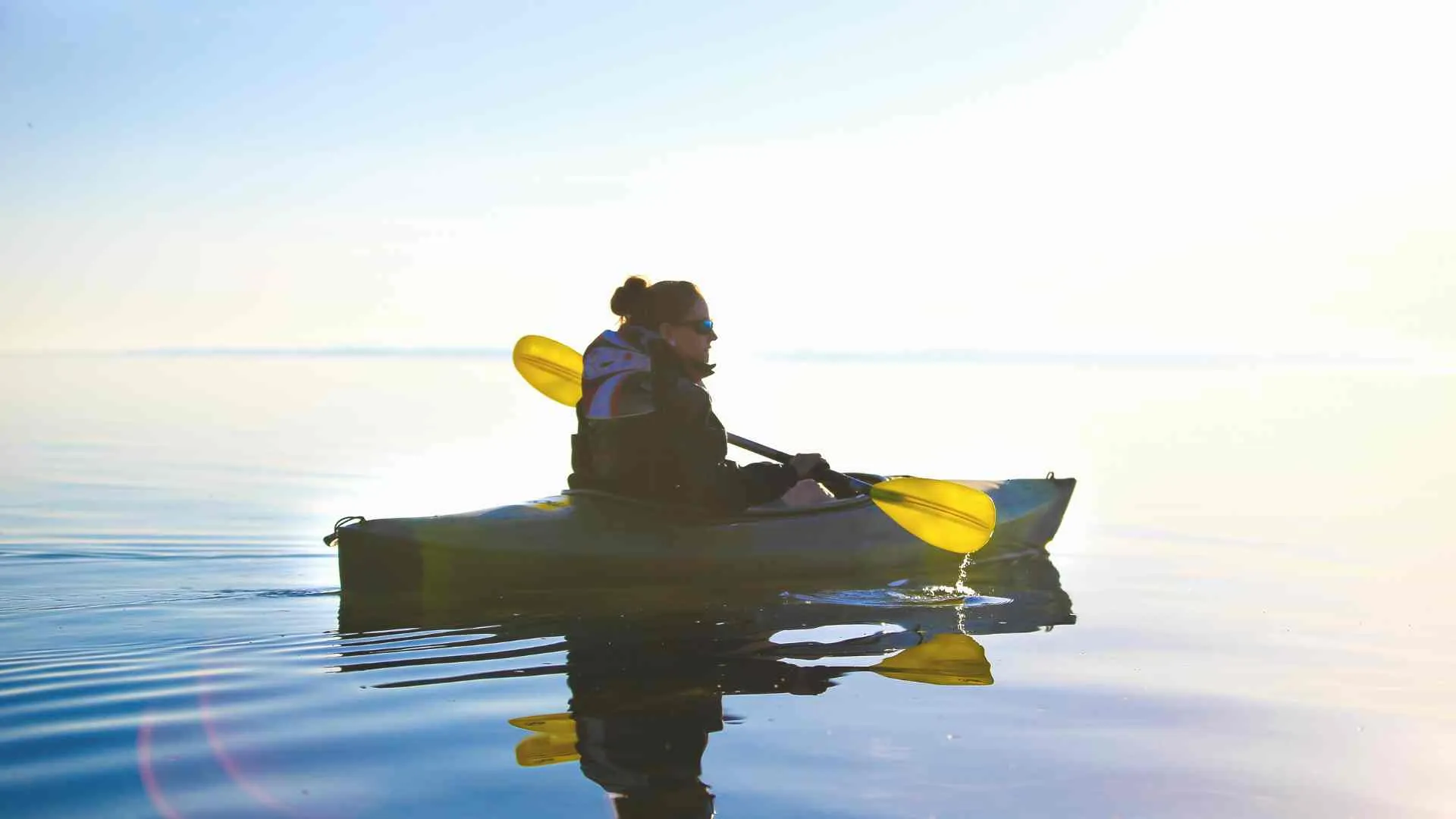kayaking on lake michigan