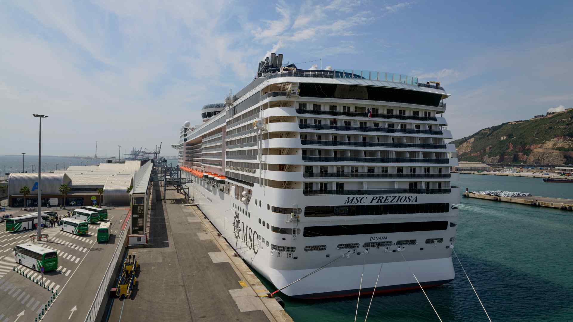 MSC ship in port