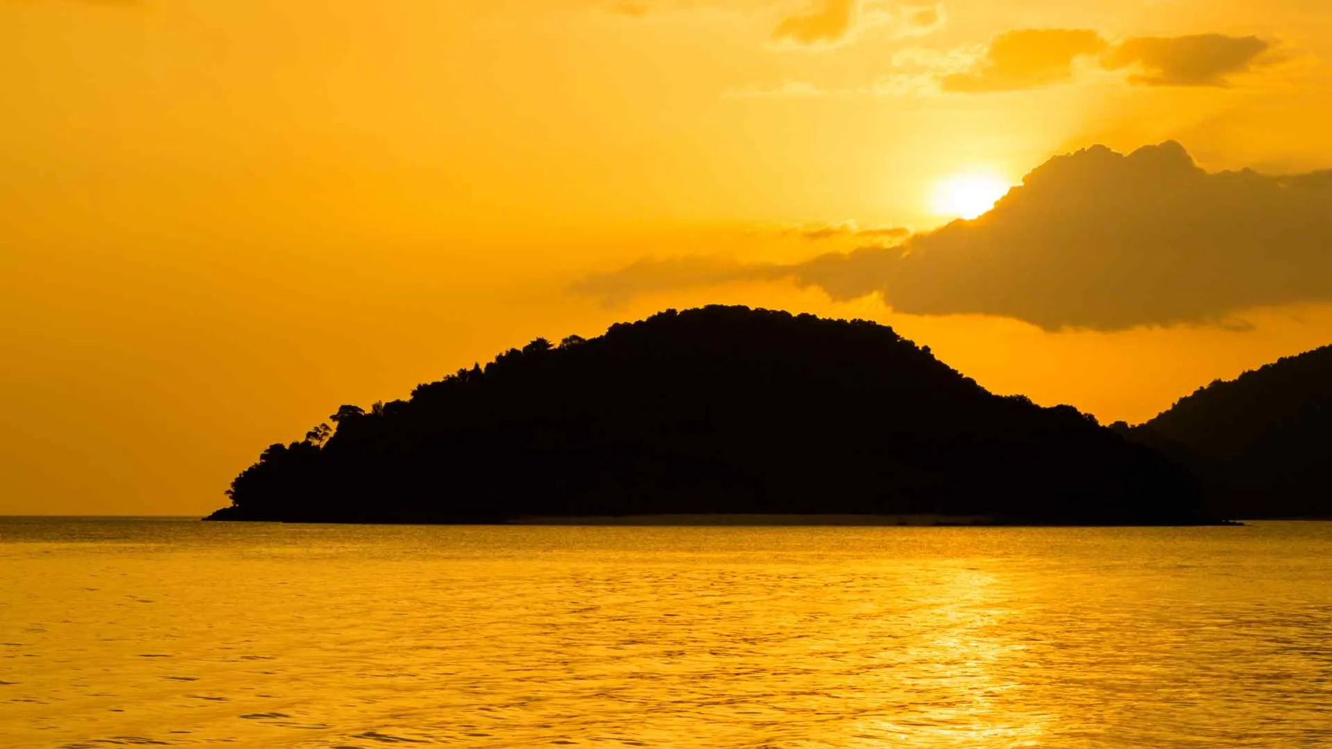 Langkawi cruise during sunset