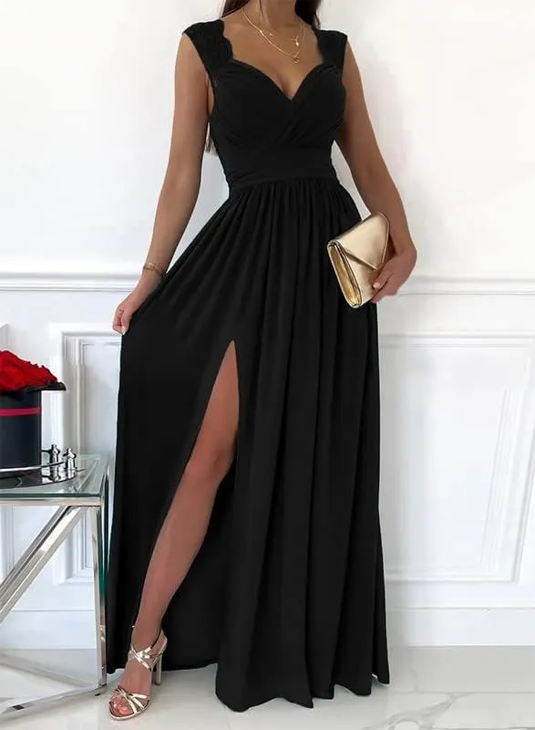 black formal night dress