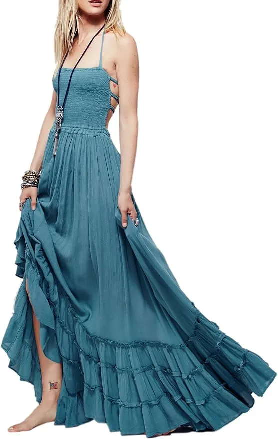bluish dress