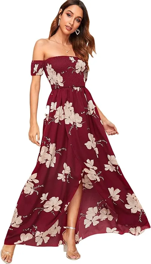 red floral cruise dress