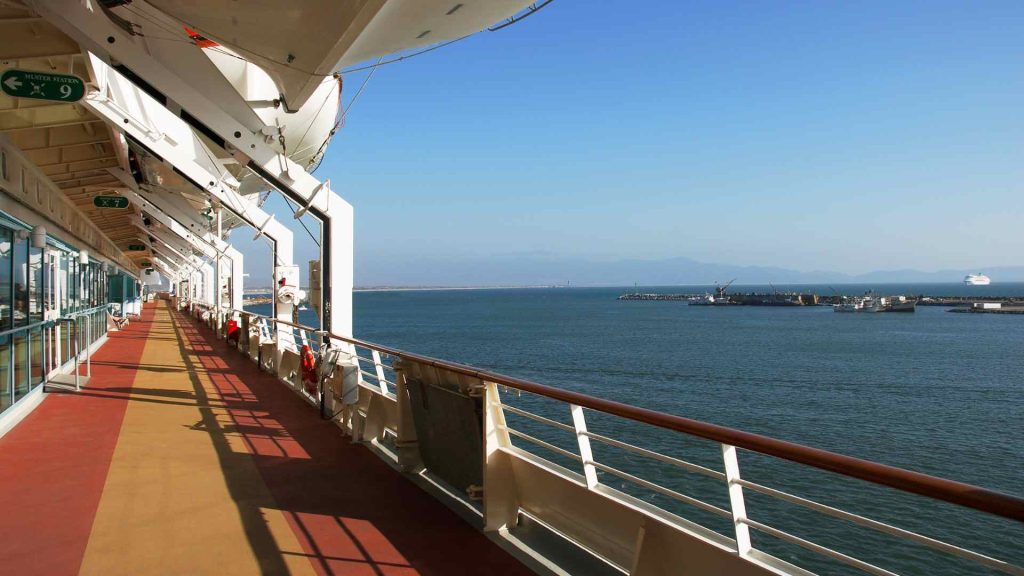 What is the promenade deck?