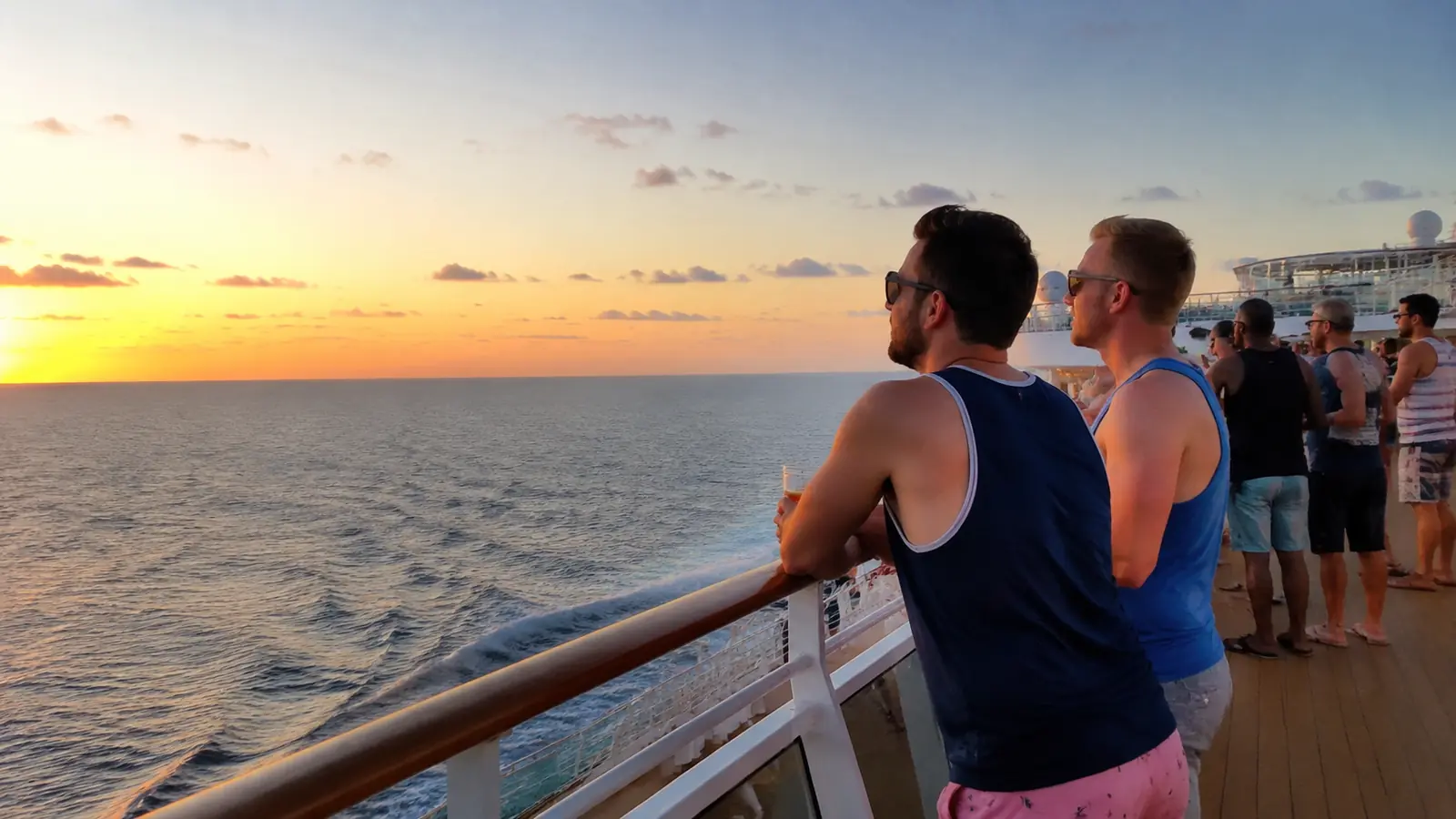 Cruise planning details for a Pride-themed sailing