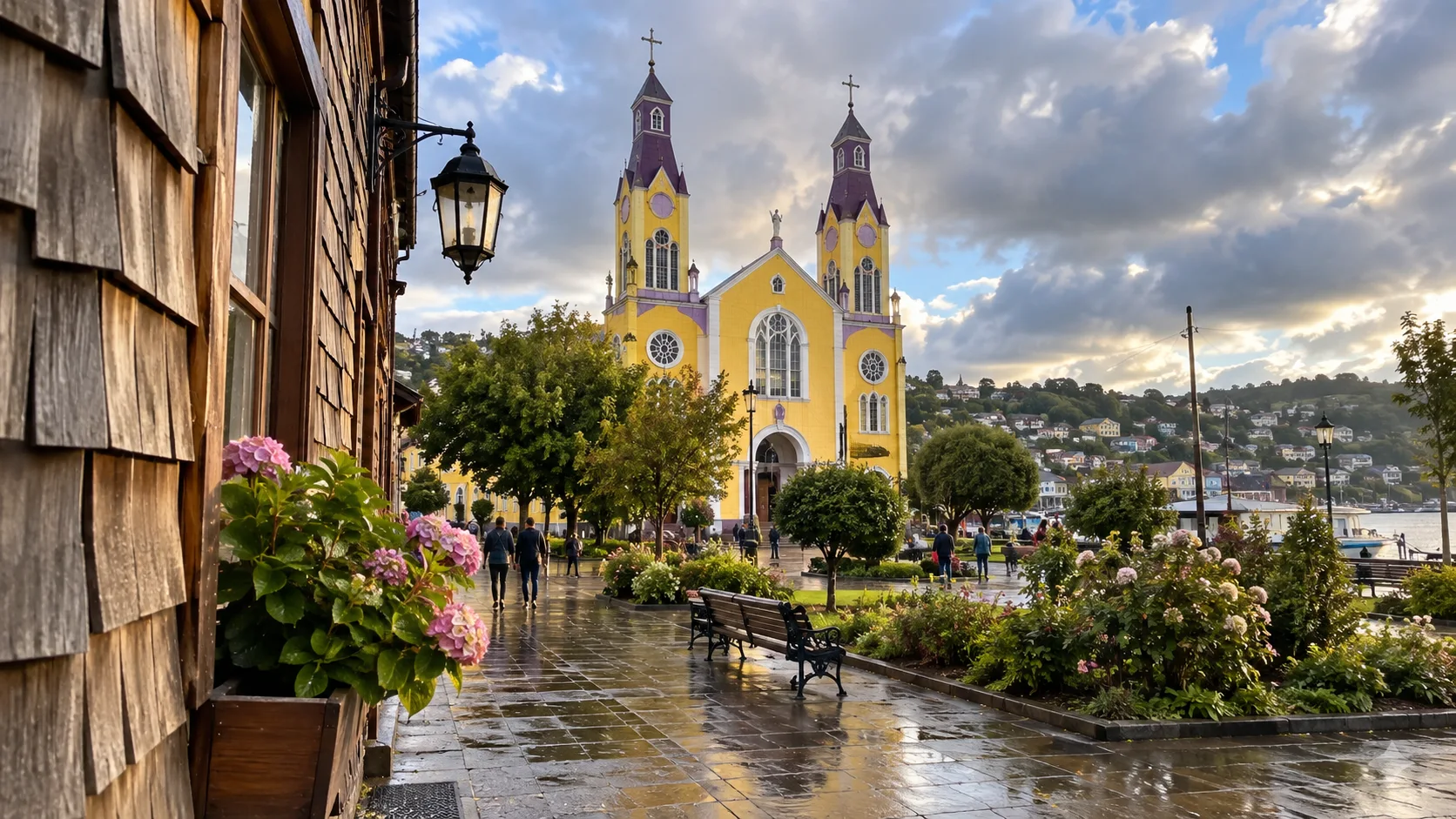 Bright Church of San Francisco rising above Castro's plaza