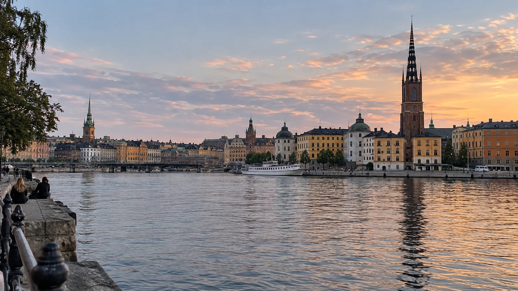 Stockholm waterfront at the start of a Sweden itinerary