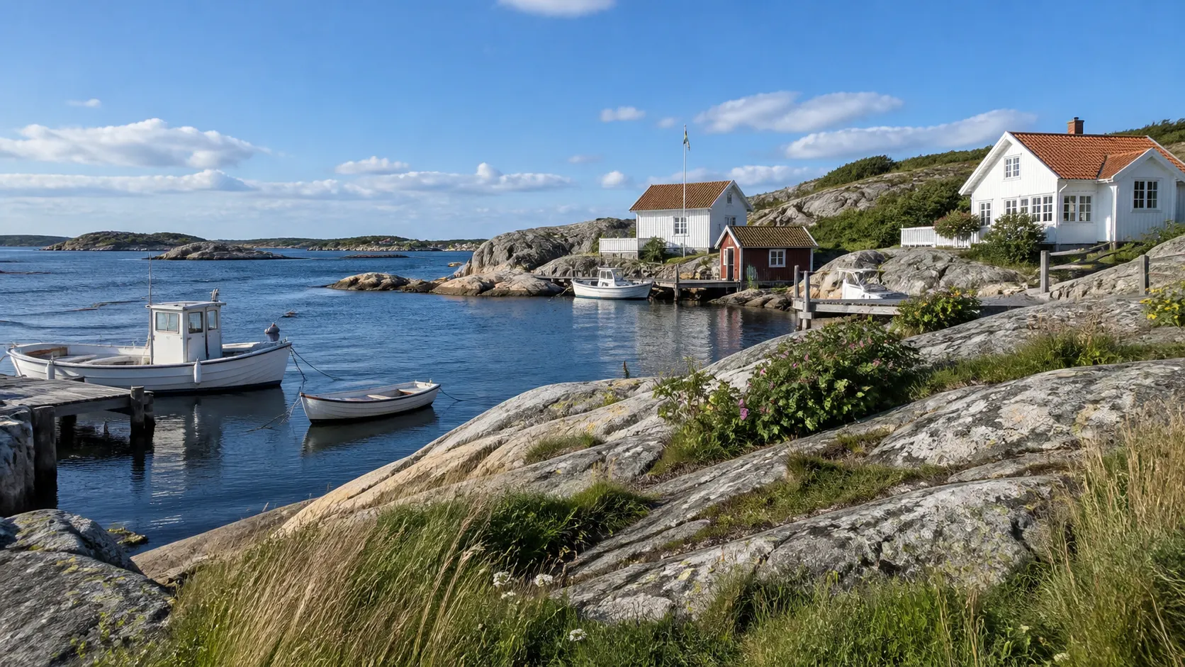Granite shoreline in Gothenburg's southern archipelago
