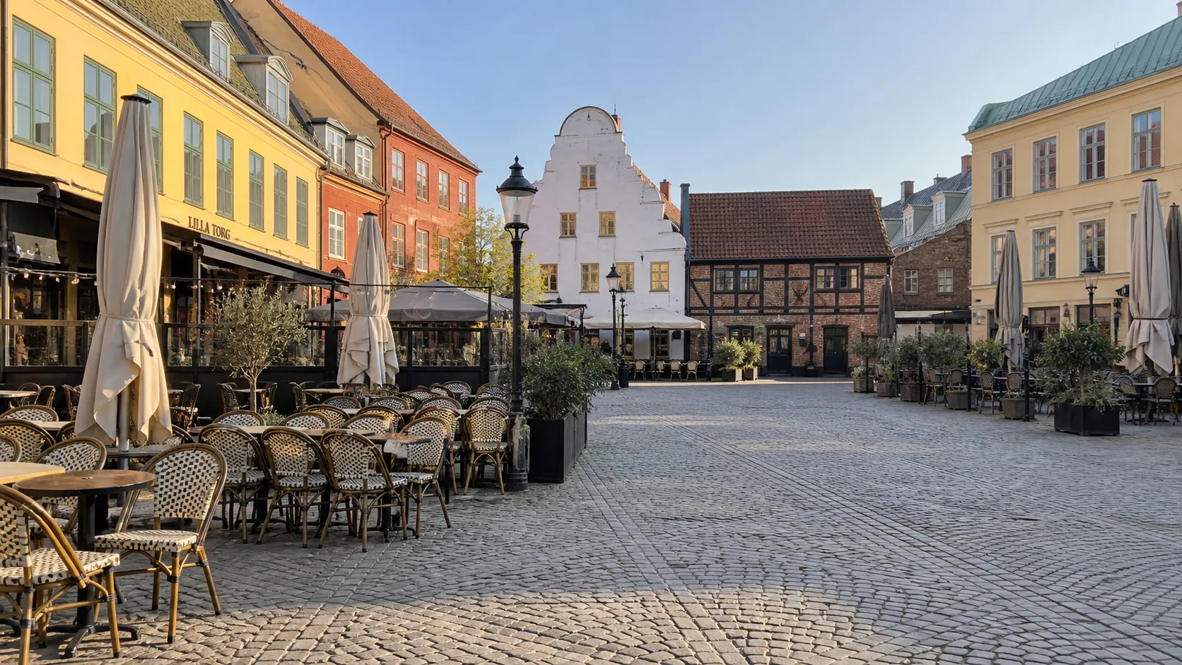 Waterfront and modern architecture in Malmö Sweden